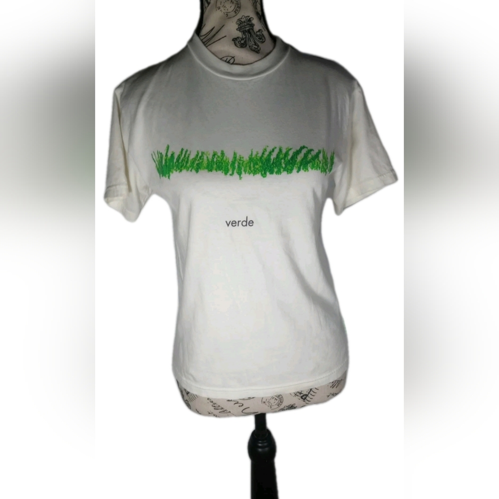 VTG Benetton 90s Made in Italy Grass Graphic Tee